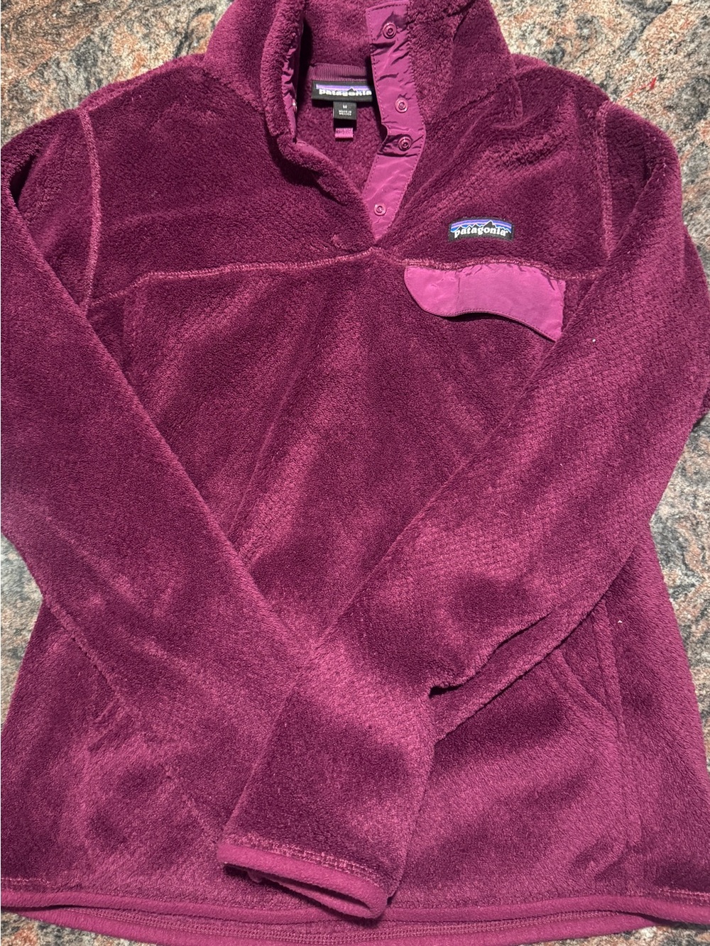 Patagonia Fleece Pullover in Plum
